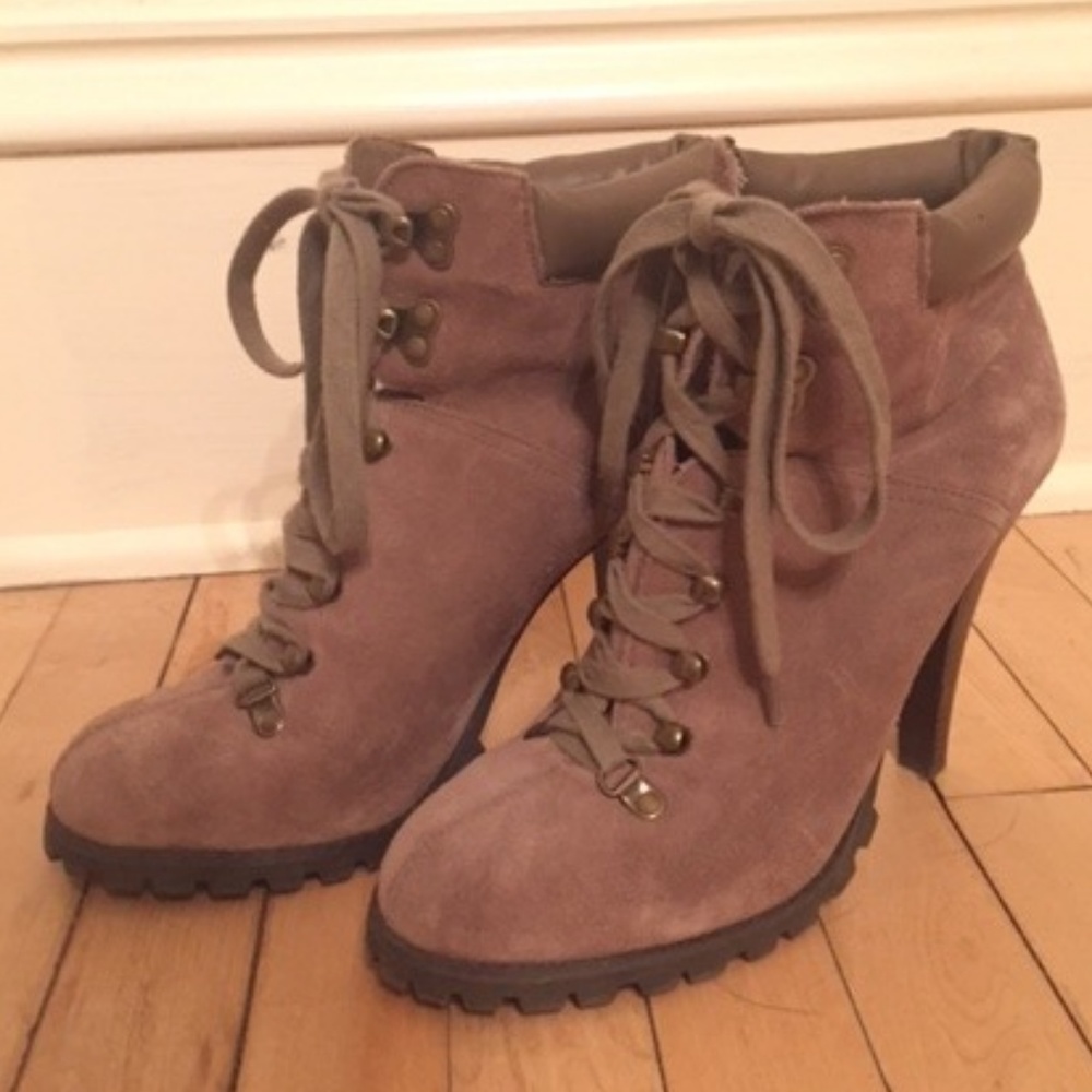 Jessica Simpson heeled lace up booties